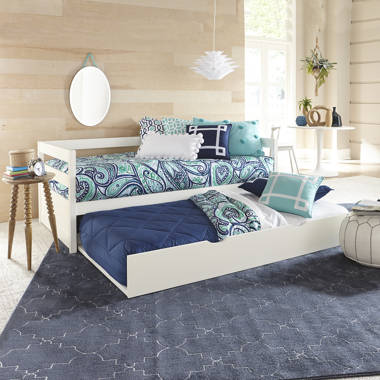 Kareem wood panel twin deals daybed with trundle